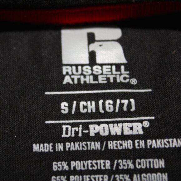 Russell Athletic Kids Black T-Shirt - Size S - Picture 2 of 6